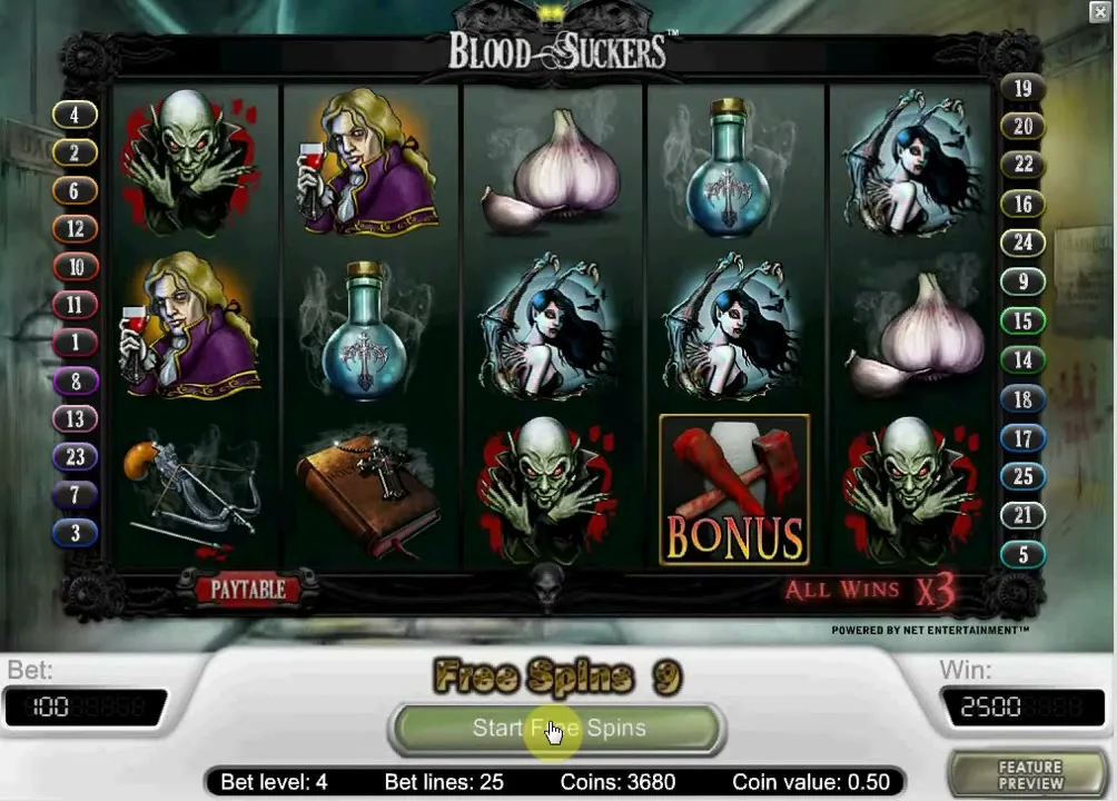 Blood Suckers — NetEnt