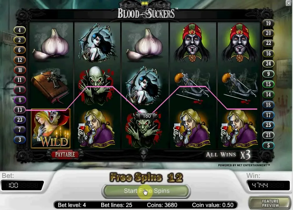 Blood Suckers — NetEnt