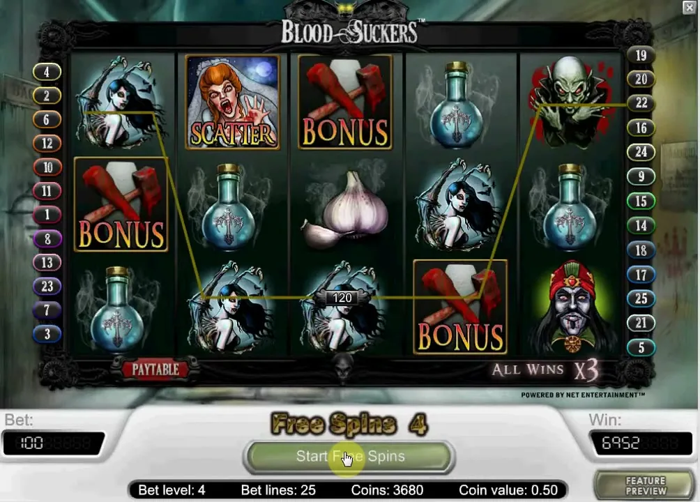 Blood Suckers — NetEnt