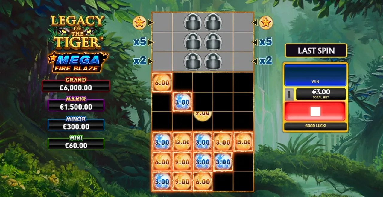 Mega Fire Blaze Legacy of the Tiger — Playtech