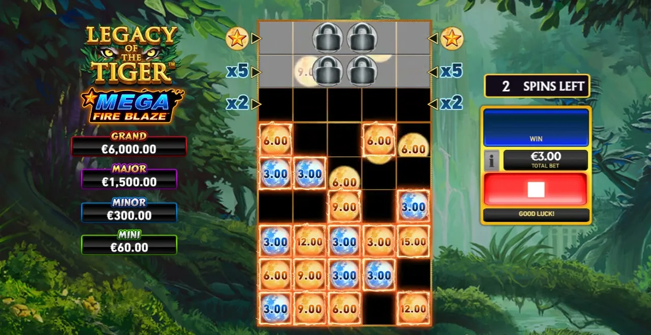 Mega Fire Blaze Legacy of the Tiger — Playtech