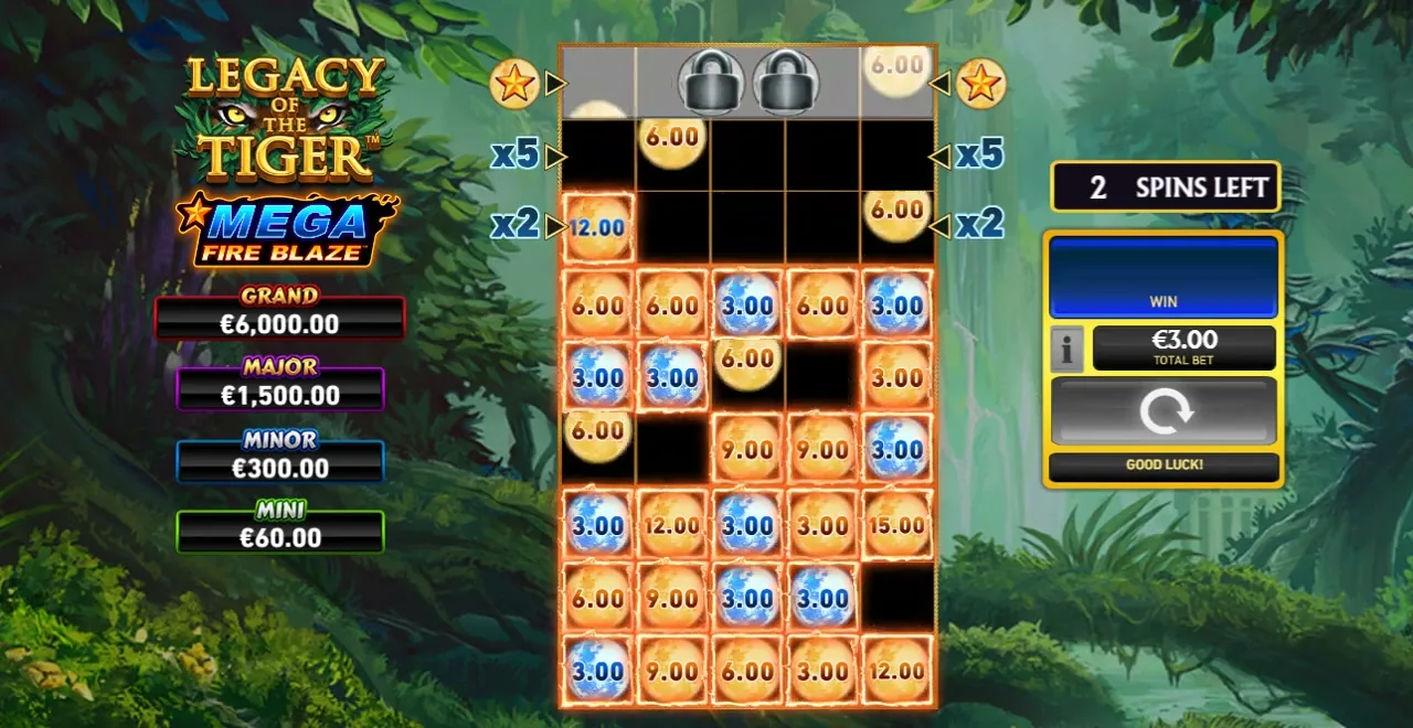 Mega Fire Blaze Legacy of the Tiger — Playtech