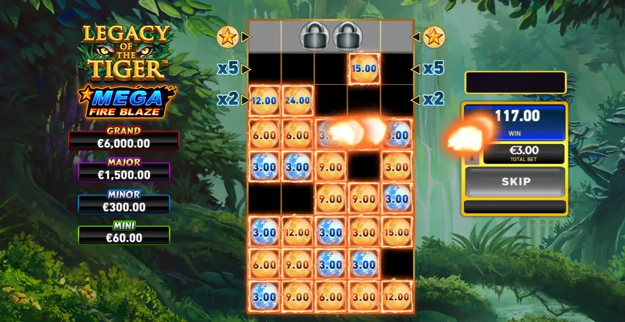 Mega Fire Blaze Legacy of the Tiger — Playtech